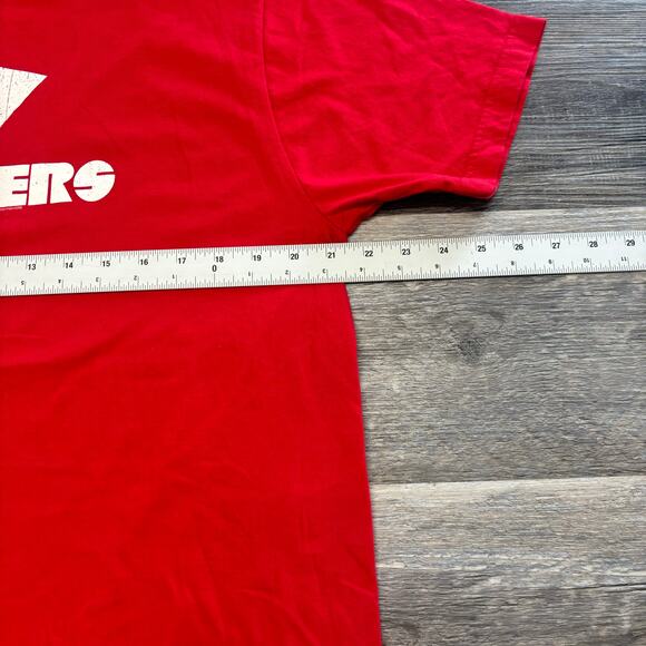 2000s Foo Fighters‎ Bay Island Red Mens XL Lightning Bolt Alt Rock Band T-Shirt - Picture 6 of 9